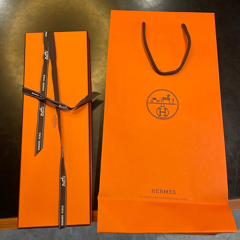 Hermes box and bag
